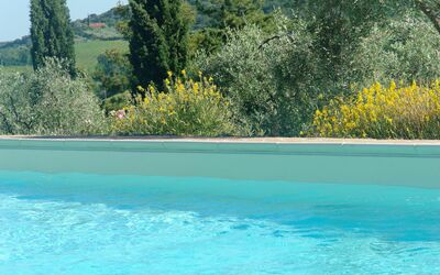 Tenuta Le Sodole: Wasser, Himmel, Pflanze, Eigentum, Schwimmbad, Pflanzengemeinschaft, Baum, Natur, Azurblau, Natürliche Landschaft