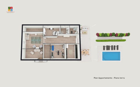 Villa La Picena: Wohnzimmer