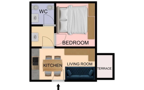 Fano Lighthouse: Schlafzimmer, Bett, Bedding, Bettdecke, Fussboden, Linens, Bettrahmen, Zimmer, Kissen, Schublade