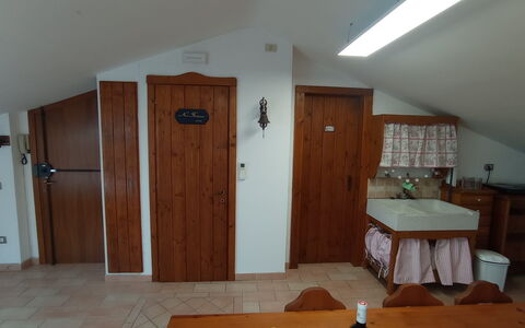 L'attico Di Castelfidardo: Eigentum, Cabinetry, Tabelle, Gebäude, Tür, Holz, Beleuchtung, Haus, Interior Design
