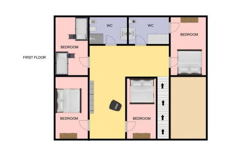 Casa Bellavista: Schlafzimmer, Design, Bett