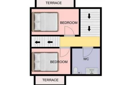 Casa Tramonti: Schlafzimmer, Bett, Bedding, Bettrahmen