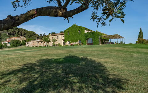 Villa Bagnoli: Himmel, Pflanze, Eigentum, Baum, Natürliche Landschaft, Blatt, Gebäude, Grundstueck, Gras, Vegetation