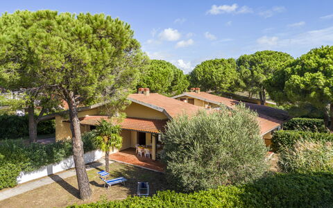 Argentario Giannella Apartment- Orbetello, Toscana: Pflanze, Wolke, Himmel, Pflanzengemeinschaft, Gebäude, Fenster, Baum, Natürliche Landschaft, Vegetation, Grundstueck