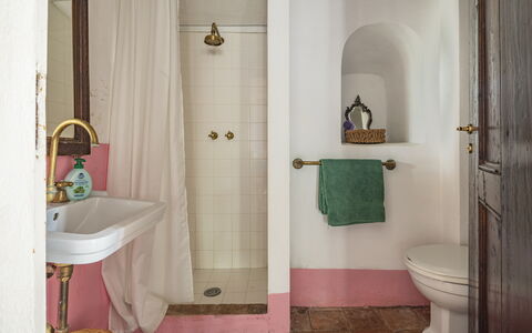 La Casa Dei Limoni, Camaiore, Pet Friendly, Wifi: Wand, Interior Design, Flooring, Fussboden, Badezimmer, Armatur, Rosa, Zimmer, Installation, Fliese