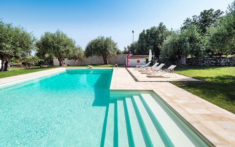 Corte Carrubo - Rosolini, Sicilia: Wasser, Himmel, Pflanze, Eigentum, Schwimmbad, Schatten, Baum, Freizeit, Rechteck, Grundeigentum