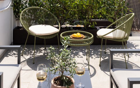 Lucca Old Town Apartment - Lucca, Toscana: Möbel, Gartenmöbel, Blumentopf, Stuhl, Tisch Im Freien, Tabelle, Zimmerpflanze, Garten, Terrasse