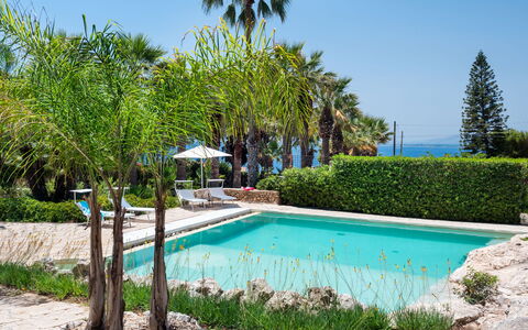 Villa Diamante - Siracusa, Sicilia: Wasser, Pflanze, Himmel, Eigentum, Botanik, Azurblau, Natur, Schwimmbad, Natürliche Landschaft, Vegetation