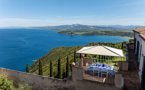 Sunset Sea View, Baratti, Populonia, Wifi, Ac: Blau, Gewässer, Horizont, Küsten Und Ozeanische Forms, Küste, Meer, Ozean, See, Bucht