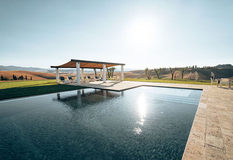 Villa Campana: Reflexion, Schwimmbad, Reflecting Pool