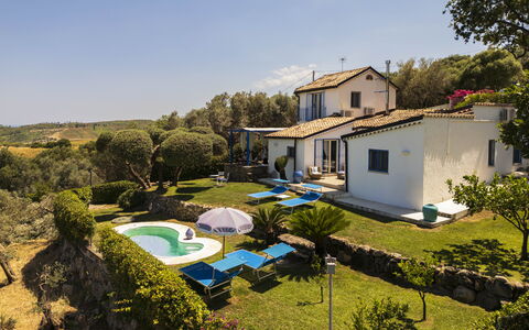 Villa Acquaro, Santa Caterina Dello Ionio, Pool, A: Blau, Schwimmbad, Resort, Hütte, Estate, Bauernhaus, Villa, Hazienda, Eco Hotel, Hinterhof