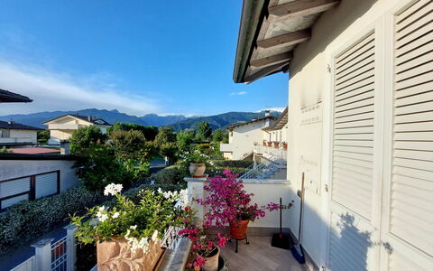 Appartamento Mare Azzurro: Pflanze, Himmel, Gebäude, Blume, Blumentopf, Fenster, Zimmerpflanze, Haus, Wolke, Schatten