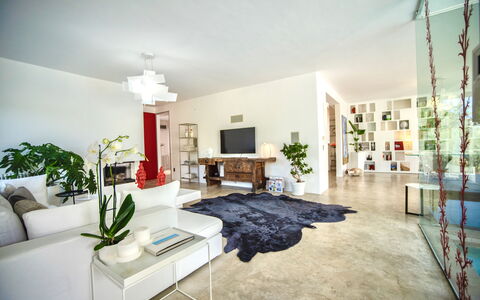 Terrasini Luxury Villa: Pflanze, Eigentum, Möbel, Gebäude, Couch, Bilderrahmen, Zimmerpflanze, Beleuchtung, Komfort, Interior Design