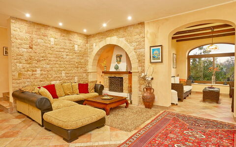 Villa Selinunte: Möbel, Pflanze, Dekoration, Komfort, Beleuchtung, Interior Design, Die Architektur, Holz, Wohnzimmer, Fussboden