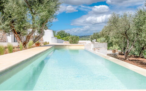 Villa La Selva: Wasser, Himmel, Wolke, Eigentum, Pflanze, Schwimmbad, Azurblau, Baum, Schatten, Verbundwerkstoff