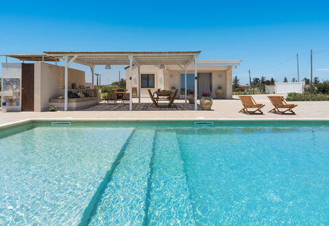 Villa Paolina: Wasser, Himmel, Schwimmbad, Azurblau, Pflanze, Schatten, Gartenmöbel, Freizeit, Verbundwerkstoff, Grundeigentum