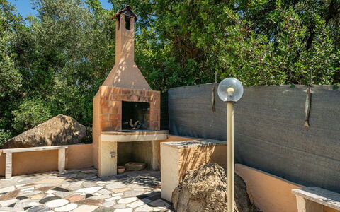Doxina: Garten, Flagstone, Hinterhof, Schatten, Landscaping, Steinofen, Outdoor Struktur