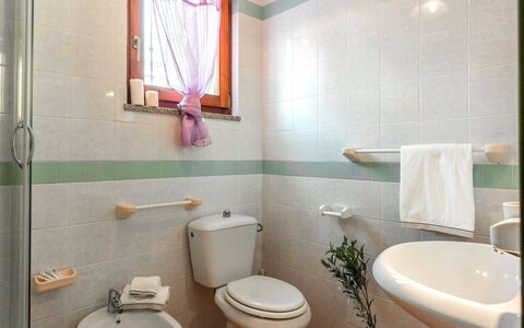 Casa Pavoncelle Apartments In Gallura: Toilleten Sitz, Armatur, Toilette, Badezimmer, Interior Design, Flooring, Sinken, Fussboden, Bad Sink, Installation