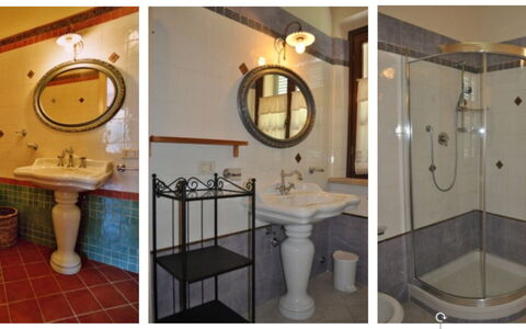 Podere della Madonna Villa: Wand, Interior Design, Armatur, Badezimmer, Flooring, Bad Sink, Fussboden, Zapfhahn, Installation, Sinken