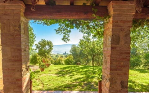 Podere Contignano: Natürliche Landschaft, Grundstueck, Garten, Wiese, Landscaping, Rasen, Backstein, Säule, Plantage, Hinterhof