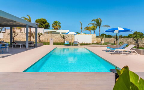 Villa Marzamemi: Blau, Schwimmbad, Resort, Eco Hotel, Freizeit, Villa, Estate, Gartenmöbel, Hotel