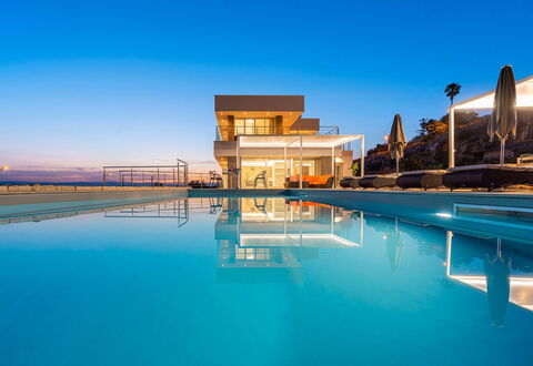 Villa Nina: Blau, Schwimmbad, Resort, Wohnung, Eco Hotel, Hotel, Villa, Ferienort, Dämmerung, Strandresort