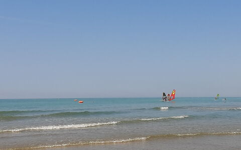Villetta Elena, Ac, Wifi, Lido Degli Scacchi: Blau, Gewässer, Strand, Meer, Welle, Sommer, Horizont, Wind Wave