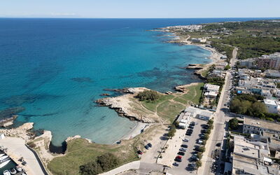Villetta The Panoramic Rooftop, Wi-fi, San Foca: Himmel, Blau, Wasser, Wasservorräte, Gewässer, Küste, Küsten Und Ozeanische Forms, Strand, Horizont, Meer