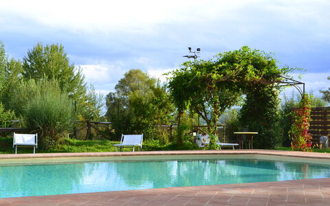 Appartamento Pietra Viva, Wifi, Near Perugia: Schwimmbad, Gartenmöbel, Resort, Garten, Schatten, Freizeit, Eco Hotel, Landscaping, Hinterhof