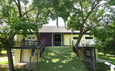 Silea Apartments, Pool, Garden, Treviso: Zuhause, Rasen, Garten, Hütte, Schatten, Garten, Hinterhof, Bauernhaus, Estate, Veranda