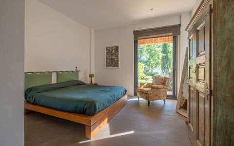 Podere Vigna Nuova: Möbel, Interior Design, Schlafzimmer, Bett, Holz, Flooring, Fussboden, Bettdecke, Bedding, Zimmer