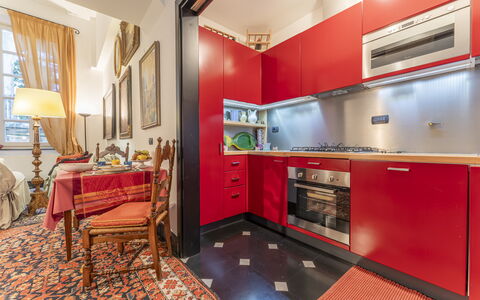 Portello Square Lux Apartment Genova: Flooring, Interior Design, Fussboden, Zimmer, Küchengerät, Decke, Major Appliance, Küche, Wohnung, Cabinetry