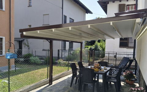 Irene: Markise, Schatten, Outdoor Struktur, Pergola, Überdachung, Terrasse, Strahl, Blumentopf, Hof, Garten