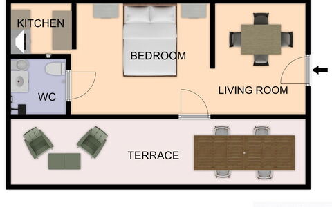 Sopraloreto Apartment: Möbel, Fussboden, Design, Wohnzimmer