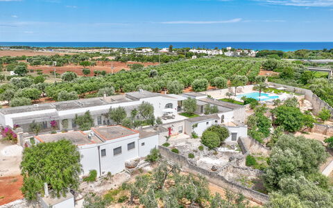 Masseria Lamagrotte: Baum, Wohngebiet, Landschaft, Urban Design, Menschliche Siedlung, Vogelperspektive, Estate, Vorort, Luftaufnahmen, Landscaping