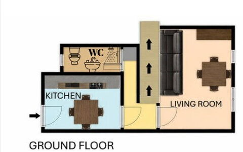 Casa La Conchiglia: Fussboden, Schlafzimmer, Bett, Design, Bedding