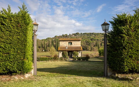 La Casina Honeymoon Cottage, Badia Agnano: Strauch, Garten, Landscaping, Bauernhaus, Hazienda, Hecke