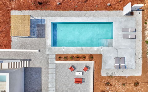 Casa Vita Bella: Schwimmbad, Verbundwerkstoff, Beton, Design, Gartenmöbel, Sonnenliege, Fliese, Resort