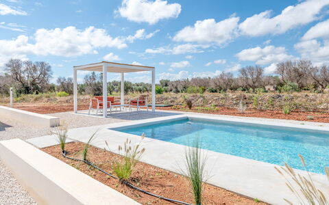 Casa Vita Bella: Verbundwerkstoff, Garten, Landscaping, Schwimmbad, Schatten, Design, Walkway, Outdoor Struktur, Pergola, Water Feature