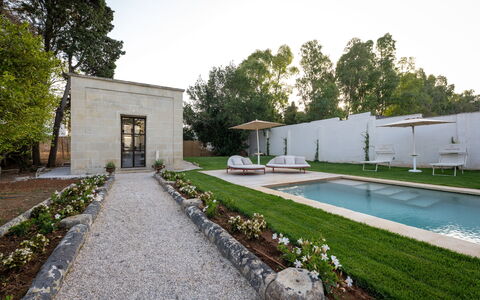 Palazzo Villani Lubelli: Garten, Estate, Landscaping, Water Feature, Schwimmbad, Design, Garten, Schatten, Hof, Hinterhof