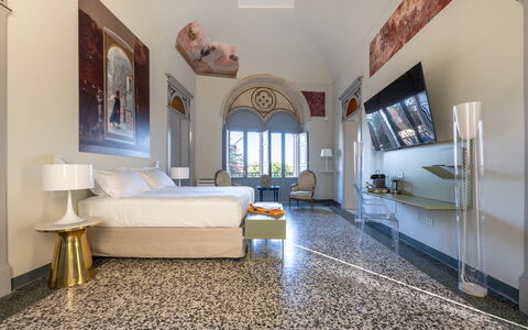 Palazzo Villani Lubelli: Interior Design, Flooring, Fussboden, Decke, Möbel, Hotel, Resort, Wohnzimmer, Teppich, Schlafzimmer