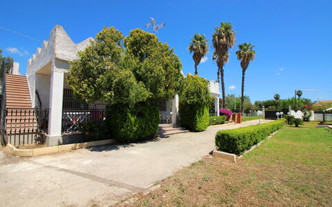 Villa Floridia: Baum, Schatten, Hazienda, Auffahrt, Landscaping, Villa
