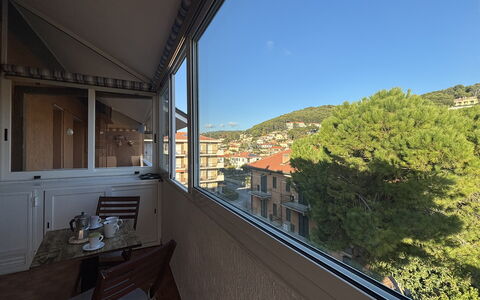 La Casa di Viviana Terrace, Close to the Beach: Wohnung, Balkon, Glas, Daylighting, Fensterbehandlung