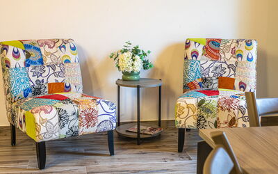 Zena Suite: Möbel, Interior Design, Gelb, Flooring, Fussboden, Textil, Stuhl, Braun, Wohnzimmer, Orange