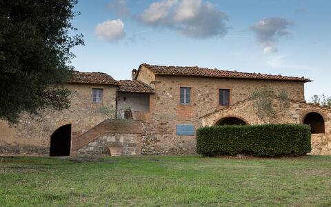 Podere Sangiovese, Pool and View in Chianti: Bogen, Bauernhaus, Estate, Dorf, Hazienda, Villa
