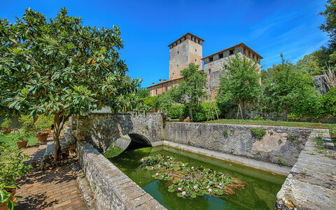 Medieval Castle Living: Vineyards, Swimming Pool &: Garten, Estate, Landscaping, Water Feature, Botanischer Garten, Teich