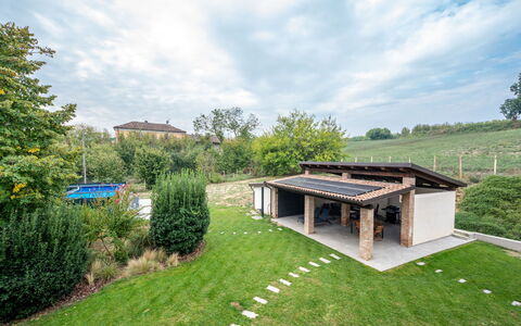 Cuadrat: Garten, Rasen, Gartenbauten, Estate, Bauernhaus, Hinterhof, Schatten, Garten, Landscaping, Design