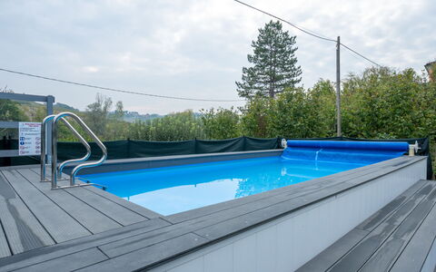 Cuadrat: Blau, Schwimmbad, Verbundwerkstoff, Freizeit, Schatten, Resort, Eco Hotel, Deck