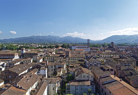 La Casa degli Artisti, Jacuzzi, Marliana: Daytime, Stadtgebiet, Stadt, Wohngebiet, Hügel, Dach, \Stadt, Horizont, Nachbarschaft, Landschaft