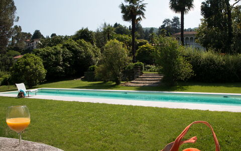 Romantica 16: Schwimmbad, Strauch, Freizeit, Garten, Rasen, Resort, Hazienda, Landscaping, Garten, Schatten